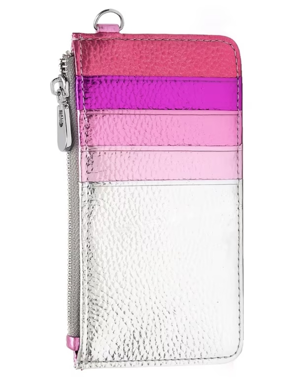 Target Silver and Pink Ombre Card Wallet Phone Case